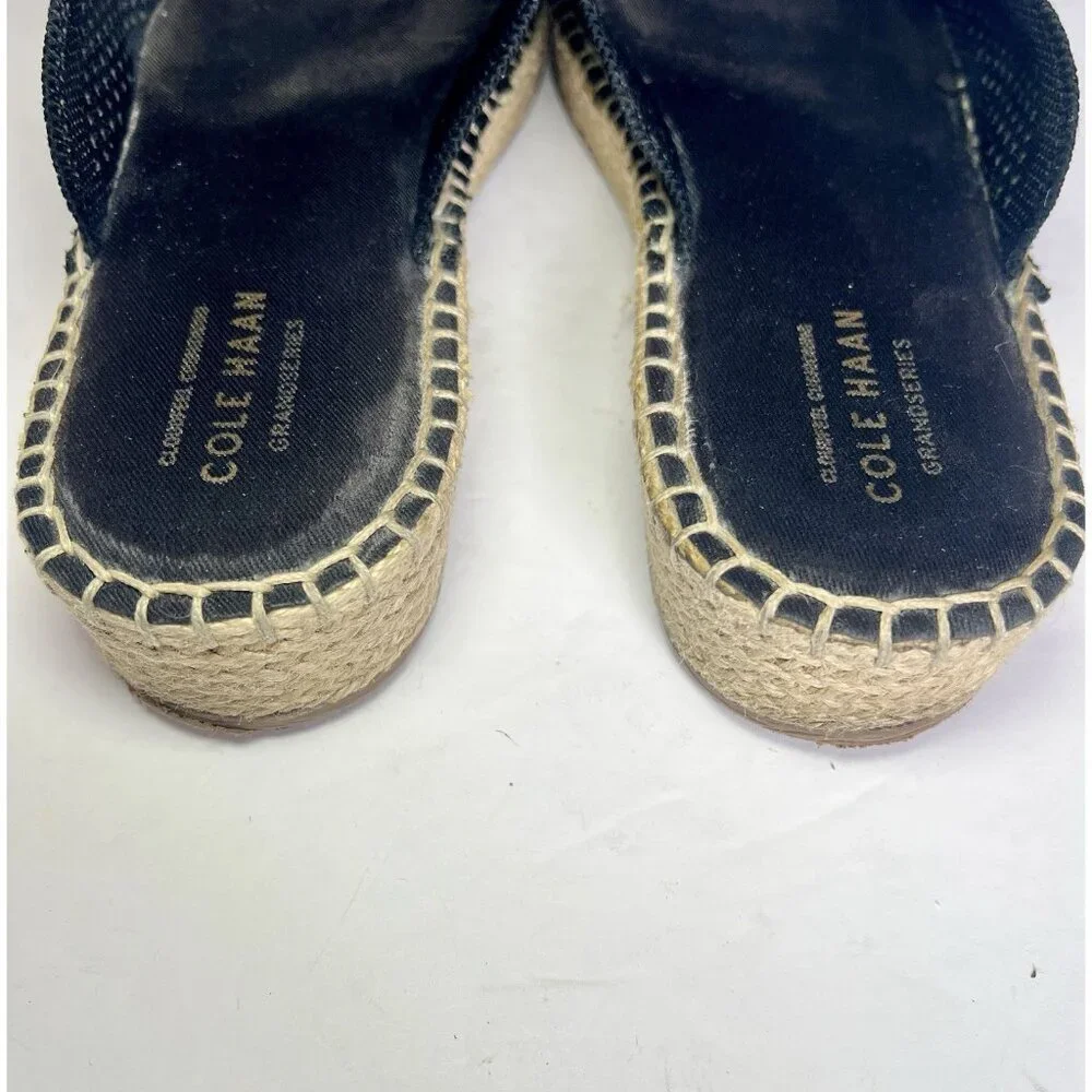 Cole Haan Women's Cloudfeel‎ Stitchlite Mule Sandal Black Knit W24512 Size 8